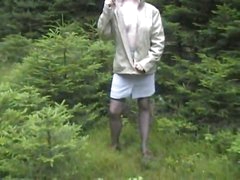 Nylons teen in the woods sucks and takes spunk fountain